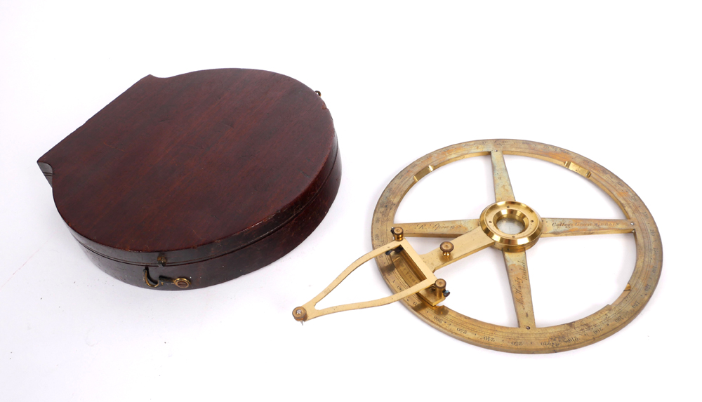Early 19th century plotting protractor, by R Spear, Dublin. at Whyte's Auctions