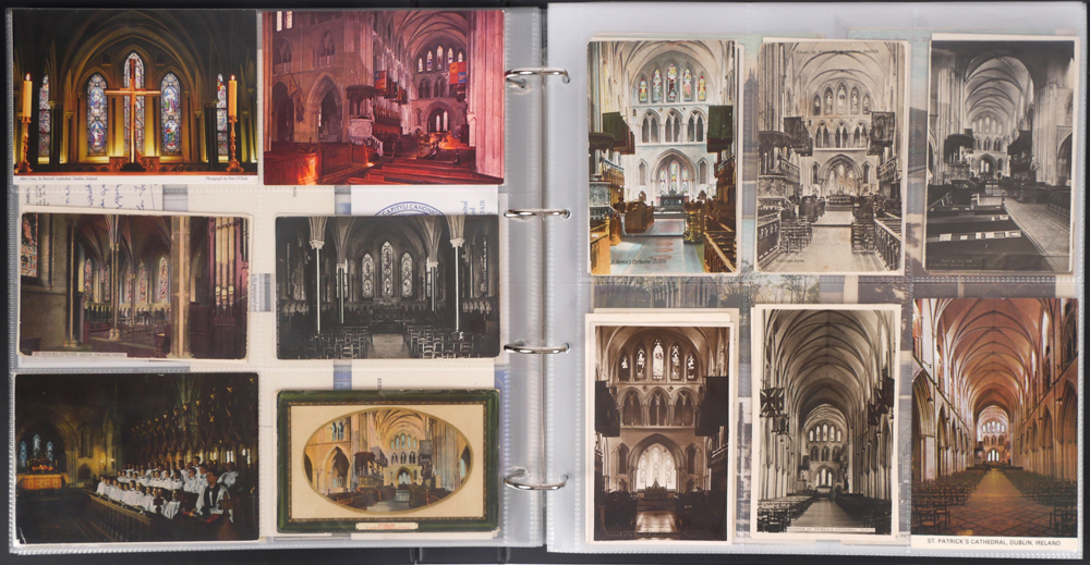 Picture postcards of Ireland - strength in churches of Dublin. at Whyte's Auctions