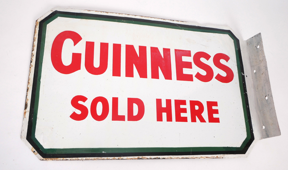 Enamel sign, Guinness. at Whyte's Auctions