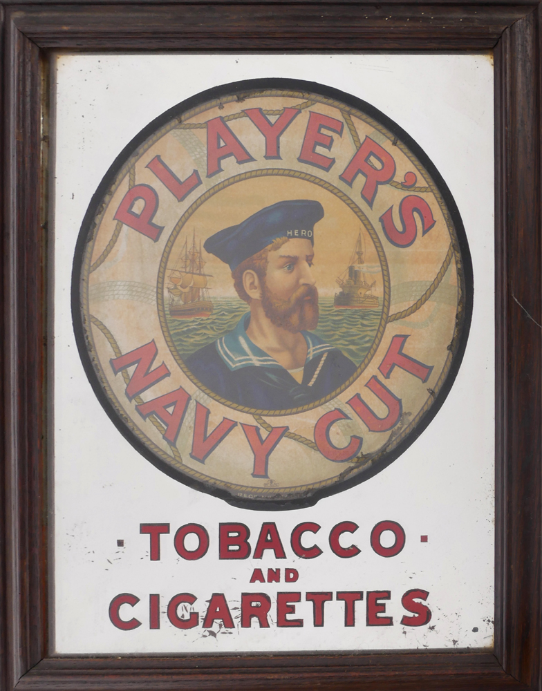 Players Navy Cut Advertising mirror. at Whyte's Auctions