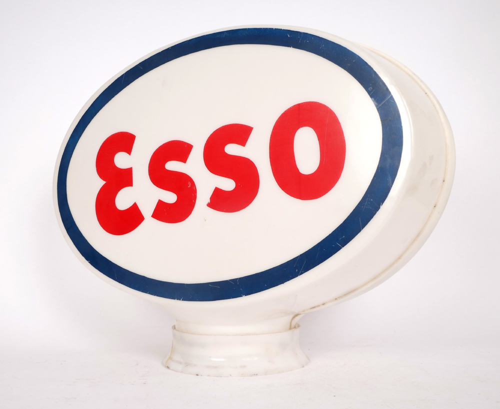 Mid-20th century Esso petrol pump globe. at Whyte's Auctions