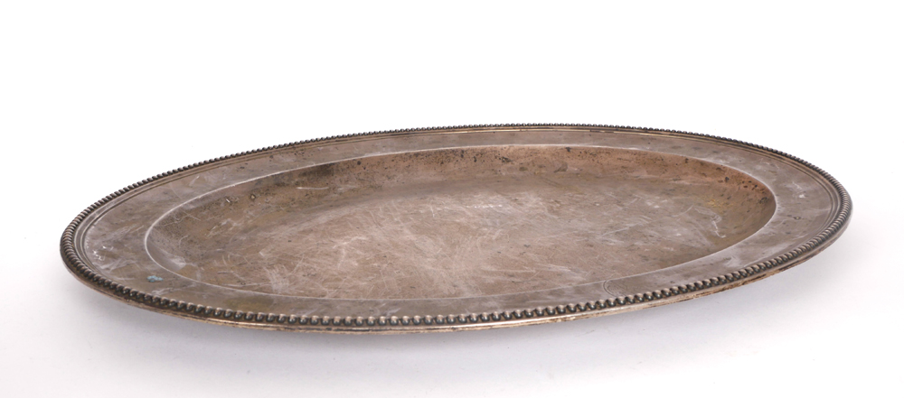 A George III silver oval salver. at Whyte's Auctions