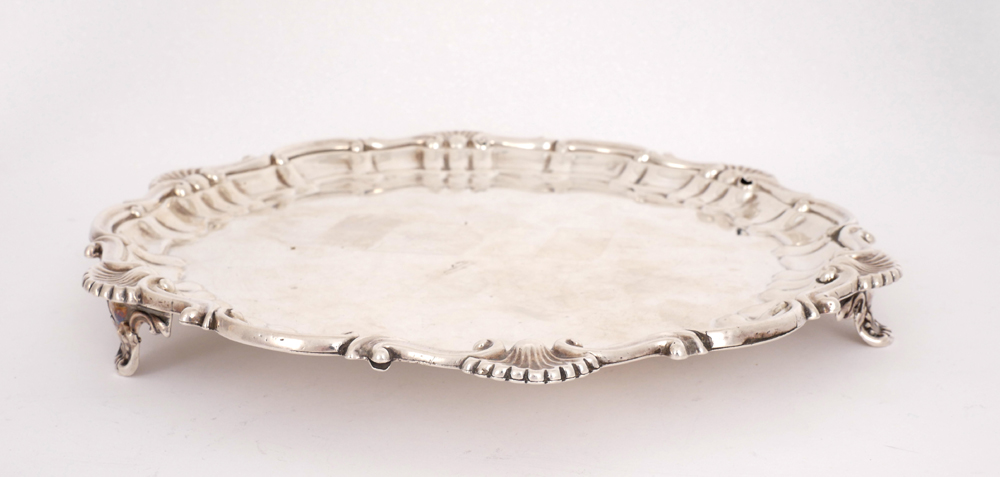 Victorian silver salver. at Whyte's Auctions