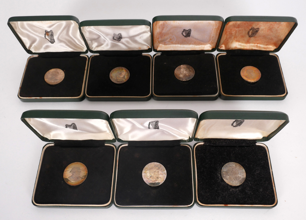 1966 Padraic Pearse Commemorative cased Ten Shilling proofs. at Whyte's Auctions