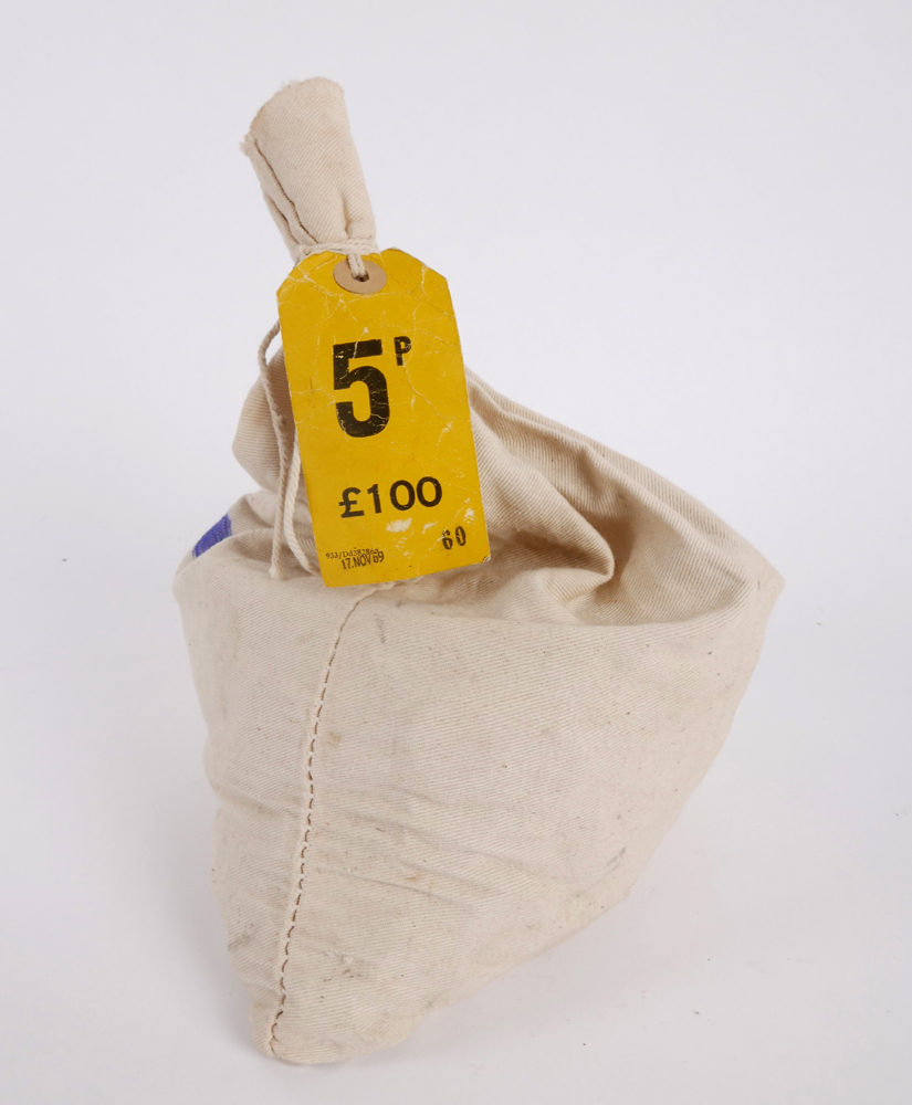 Five pence, 1969. A sealed 100 bag of 2,000. at Whyte's Auctions