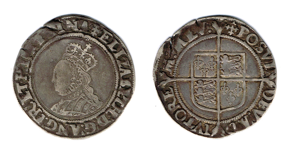 England. Elizabeth I shilling and sixpence. at Whyte's Auctions