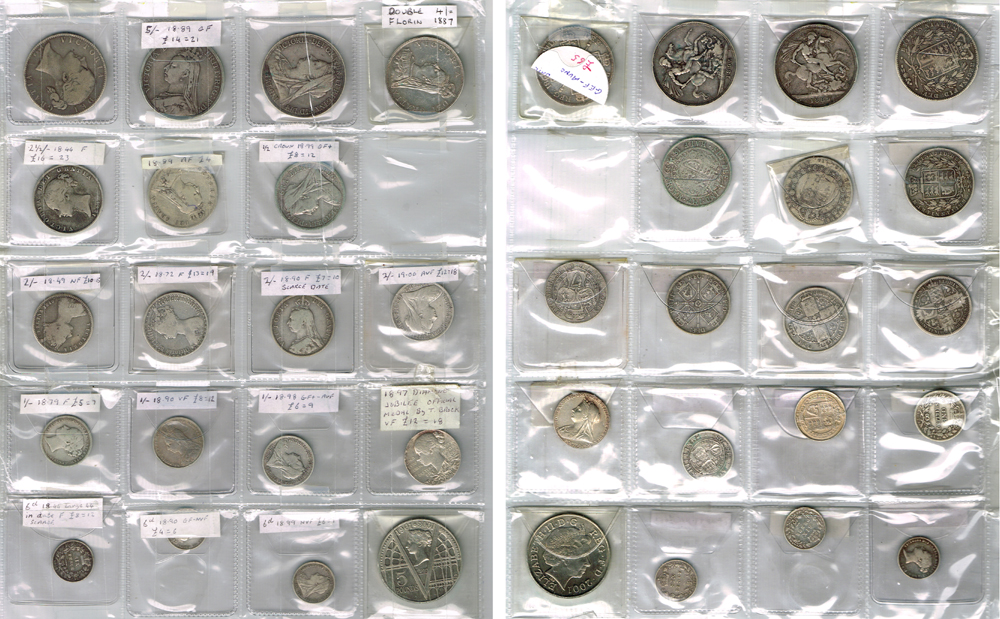United Kingdom and British Empire, collection of mainly silver Victorian . at Whyte's Auctions