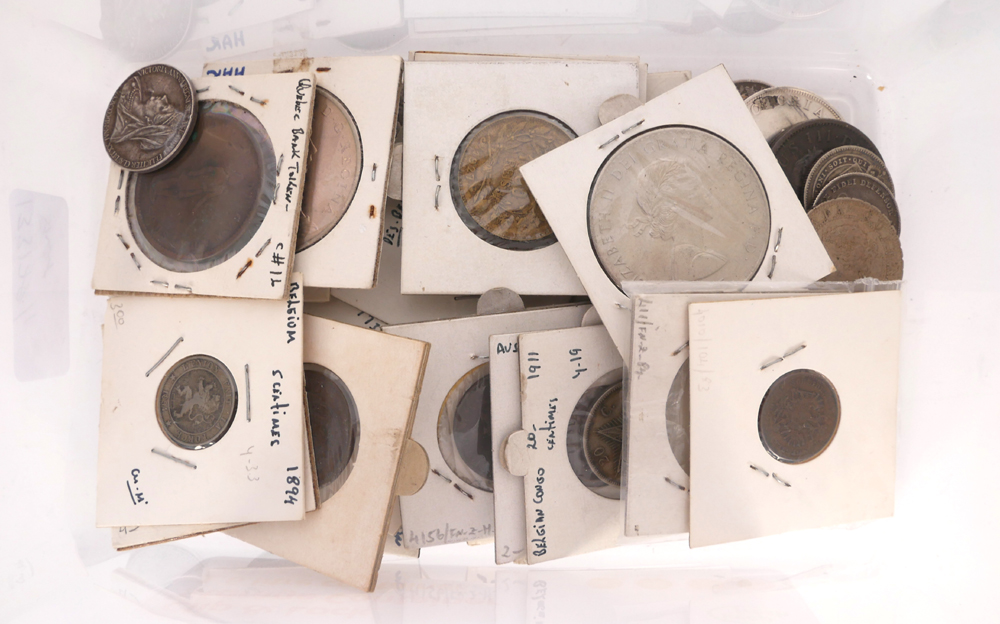 A small collection of coins. at Whyte's Auctions
