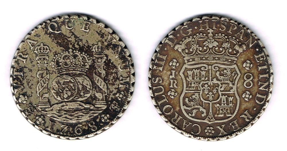 Bolivia. Charles III silver eight reales, 1768. at Whyte's Auctions