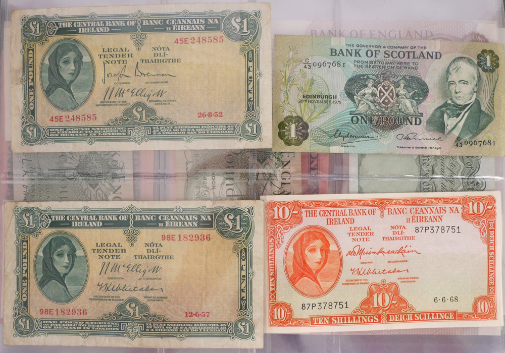 A collection of banknotes. at Whyte's Auctions