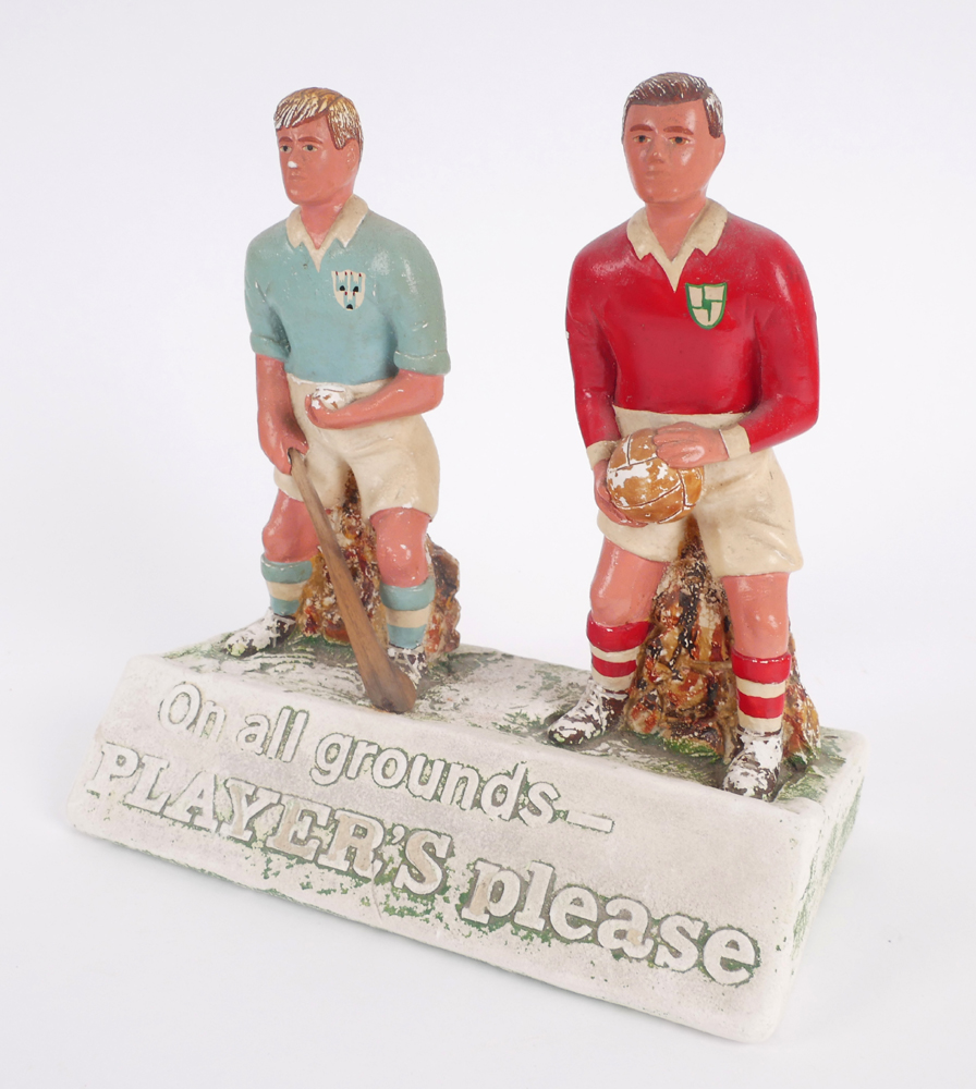 1950s Players cigarettes GAA point-of-sale advertising figures. at Whyte's Auctions
