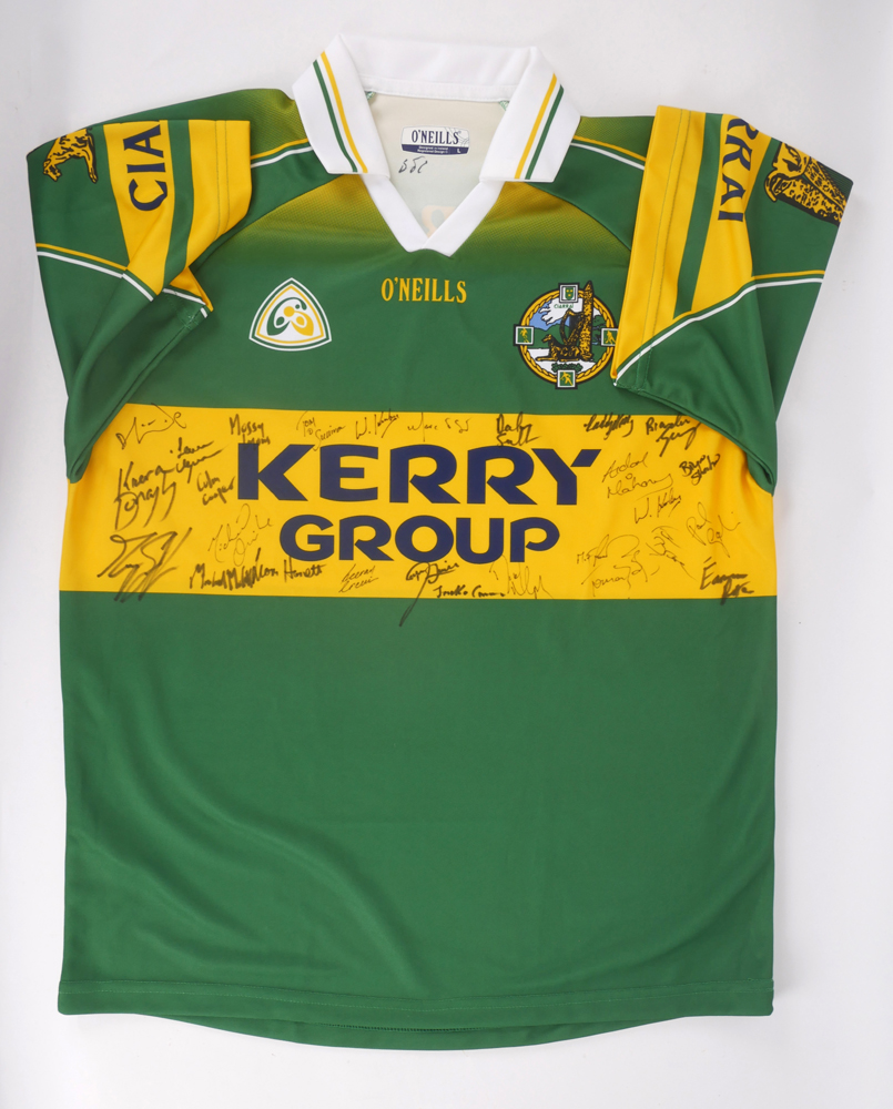 GAA Football, Kerry squad signed Replica shirt mid 2000s	 at Whyte's Auctions