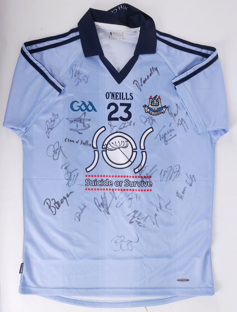 GAA Football, Dublin jersey match-worn by David Henry and signed by the 2011 All-Ireland winning squad. at Whyte's Auctions