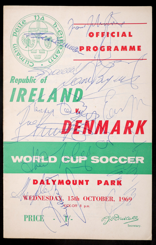Football, 1960-1970 FAI Senior International matches, programmes. at Whyte's Auctions