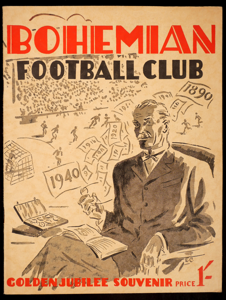 1940 Bohemian Football Club Golden Jubilee Souvenir brochure. at Whyte's Auctions