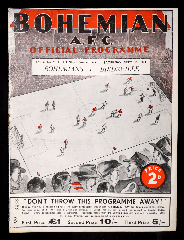 Football, 1941-1942 season, Bohemian AFC, programmes. at Whyte's Auctions
