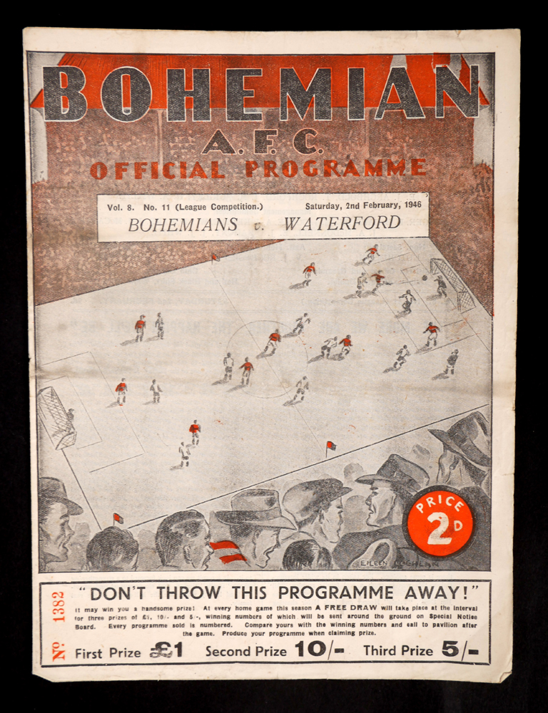 Football, 1945-1950 Bohemian AFC, programmes. at Whyte's Auctions