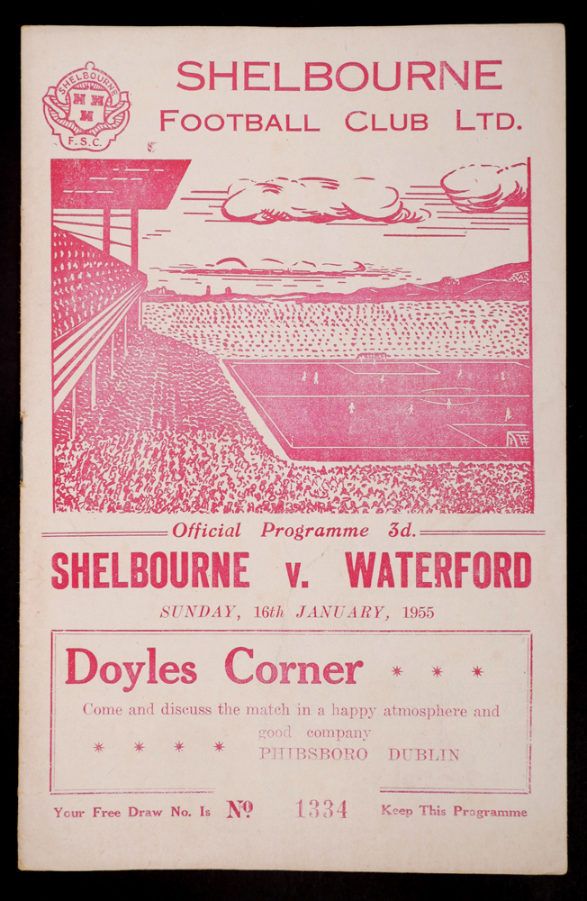 Football 1942-1959 Shelbourne FC programmes. at Whyte's Auctions