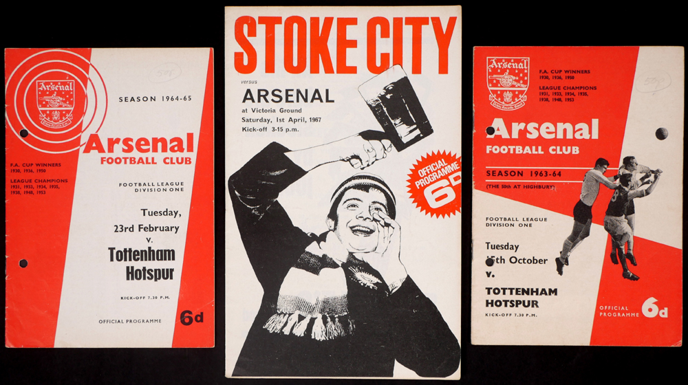 Football 1958-1972 Arsenal programmes. at Whyte's Auctions