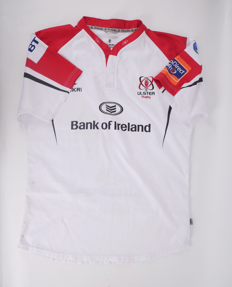 Rugby, Ulster number 3 jersey, match-worn by John Afoa. at Whyte's Auctions