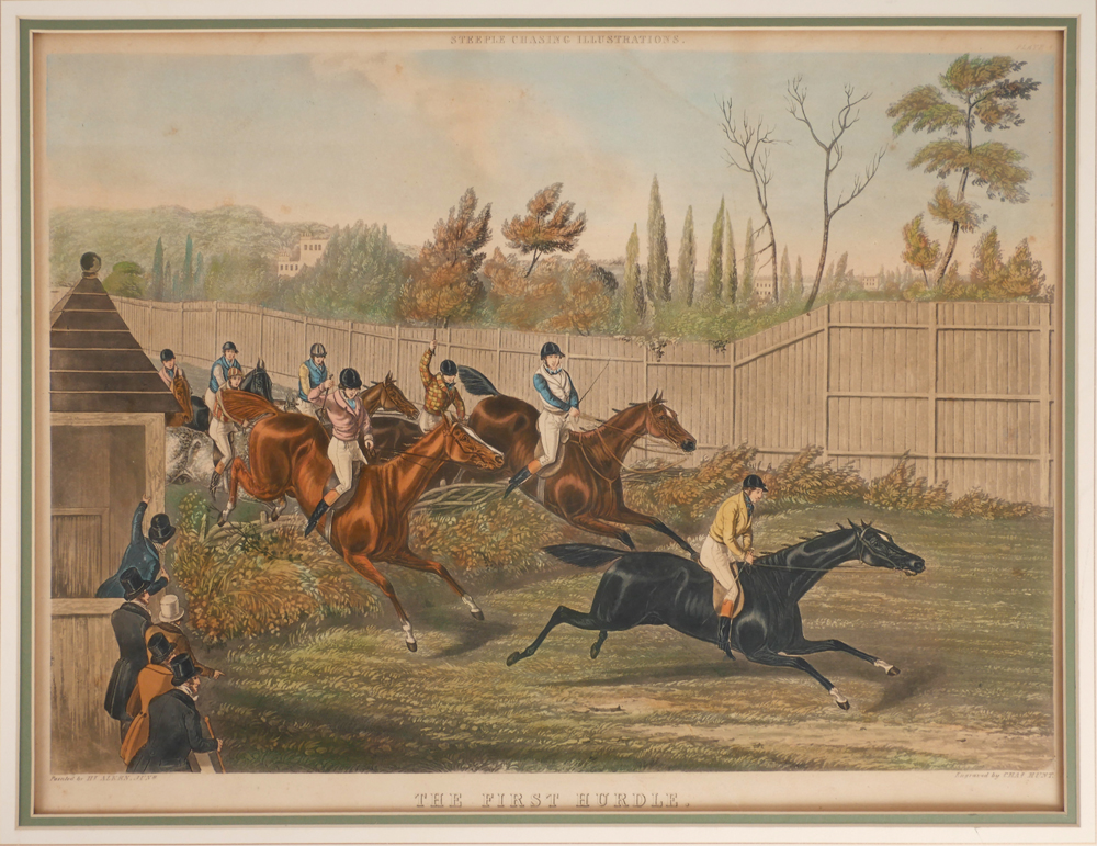 19th century horseracing prints after Alken and Sturgess. at Whyte's Auctions