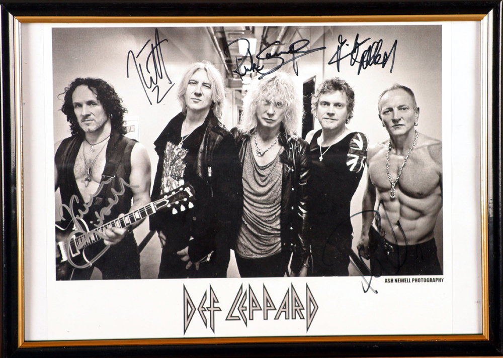 Def Leppard, signed photograph. at Whyte's Auctions