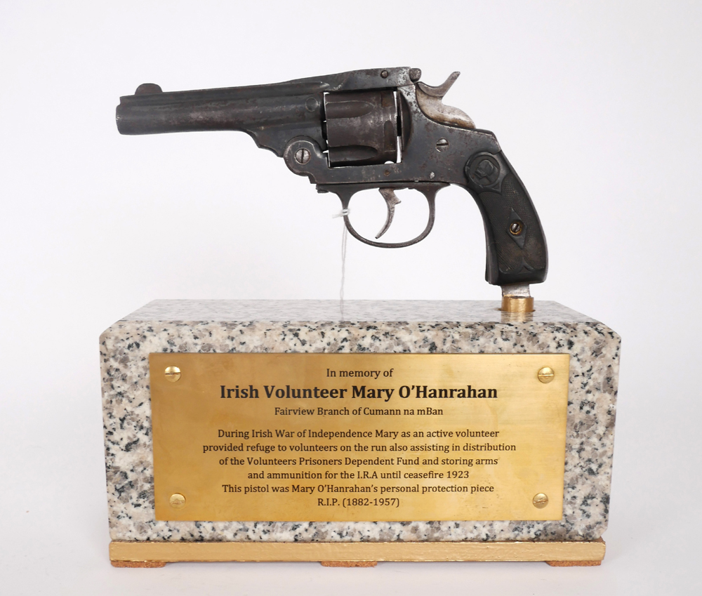A Johnson revolver stated to have been owned by Cumman na mBan member Mary O'Hanrahan. at Whyte's Auctions