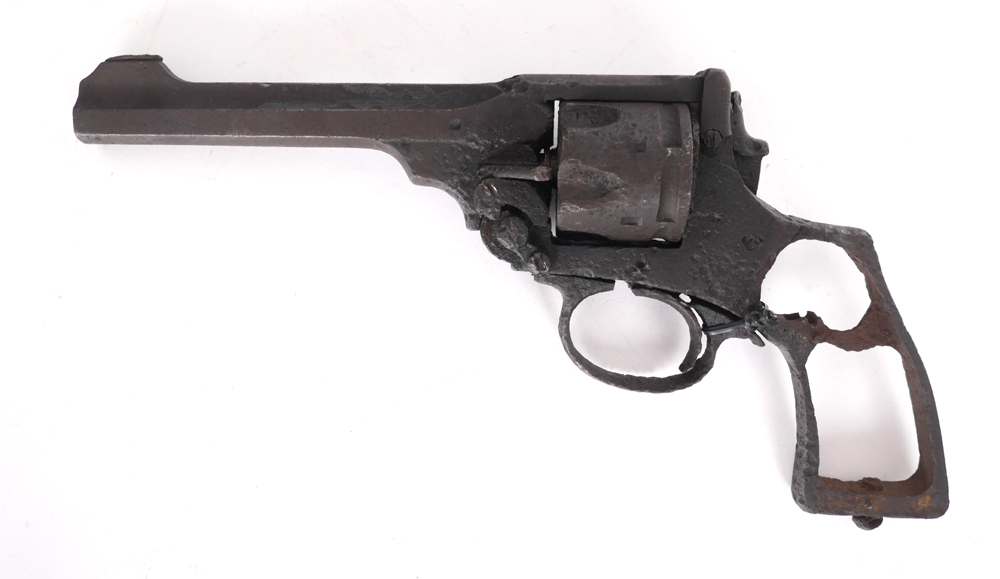 A Webley .455 service revolver. at Whyte's Auctions