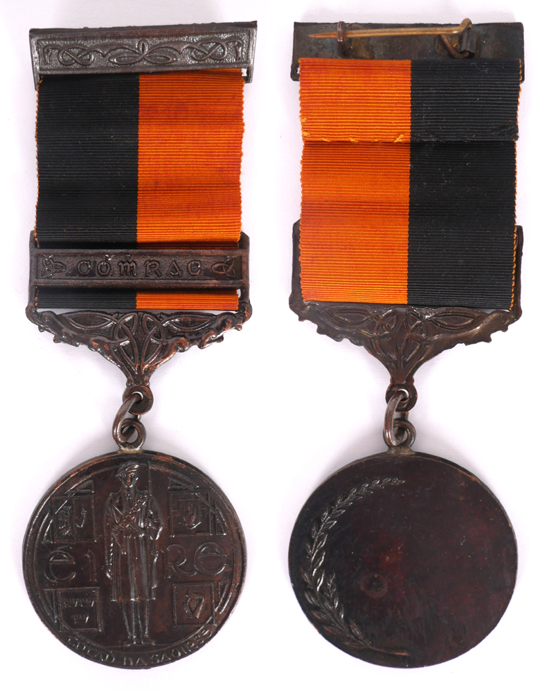 1917-1921 War of Independence combatant's medal with 'Comhrach' bar. at Whyte's Auctions