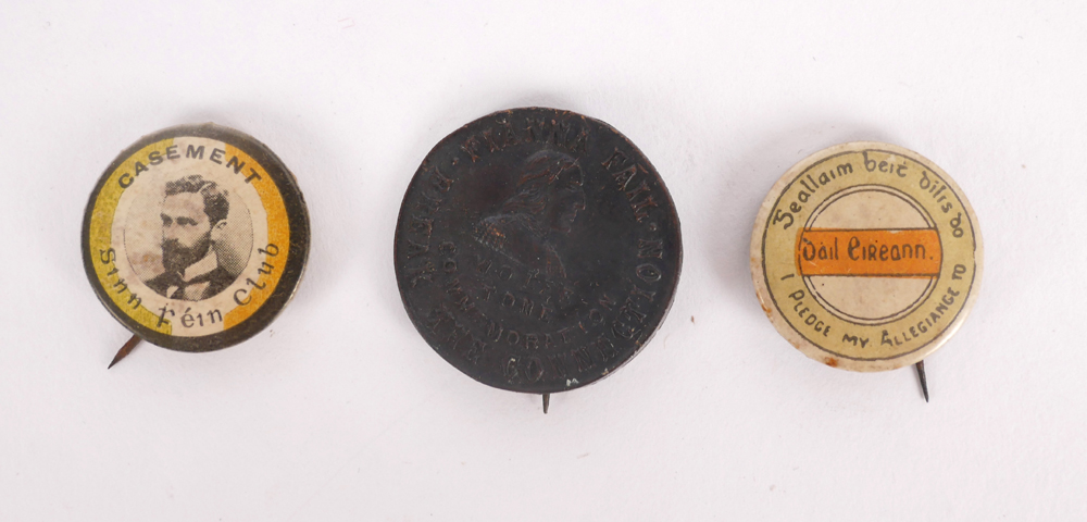 1920s and 1930s Irish political badges. at Whyte's Auctions