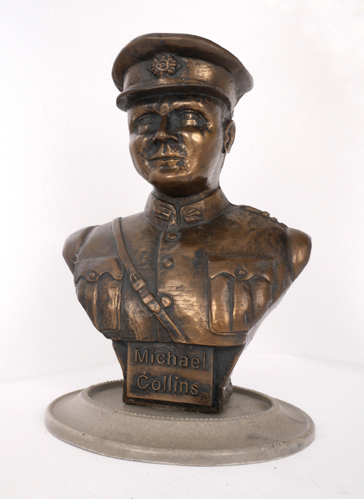 A bust of Michael Collins at Whyte's Auctions