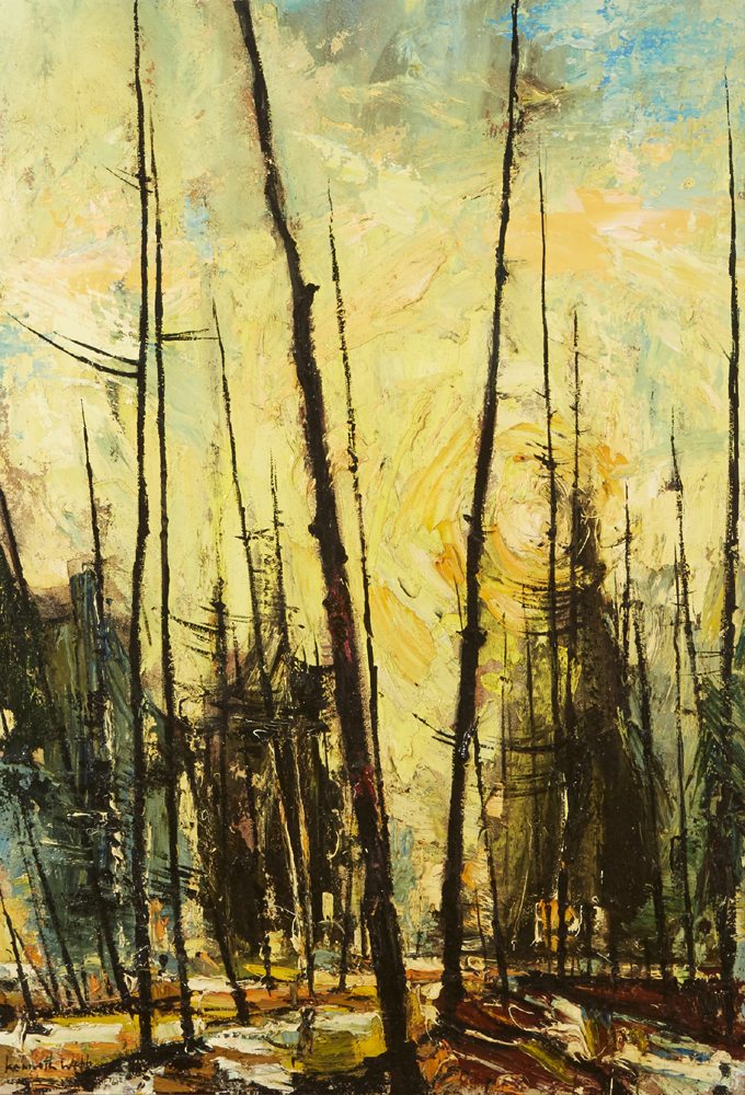 SUNLIT FOREST, 1961 by Kenneth Webb RWA FRSA RUA (b.1927) at Whyte's Auctions