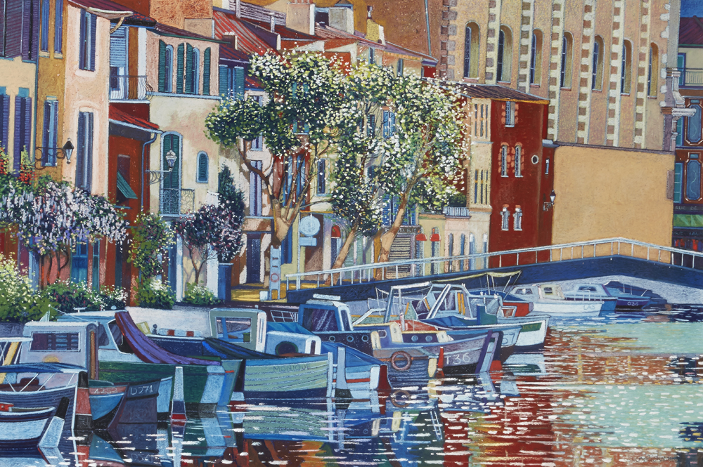 THE LEANING CHURCH, CANAL DU SAINT S�BASTIEN, MARTIGUES, FRANCE, 2002 by Victor Richardson (b.1952) at Whyte's Auctions