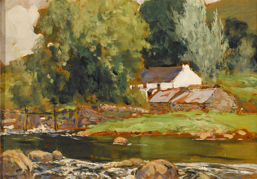 INA CORMAC'S BRIDGE, CUSHENDUN, COUNTY ANTRIM, c.1925 by James Humbert Craig RHA RUA (1877-1944) at Whyte's Auctions