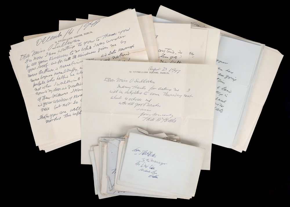 JACK B. YEATS CORRESPONDENCE 1949-1957 by Jack Butler Yeats RHA (1871-1957) at Whyte's Auctions