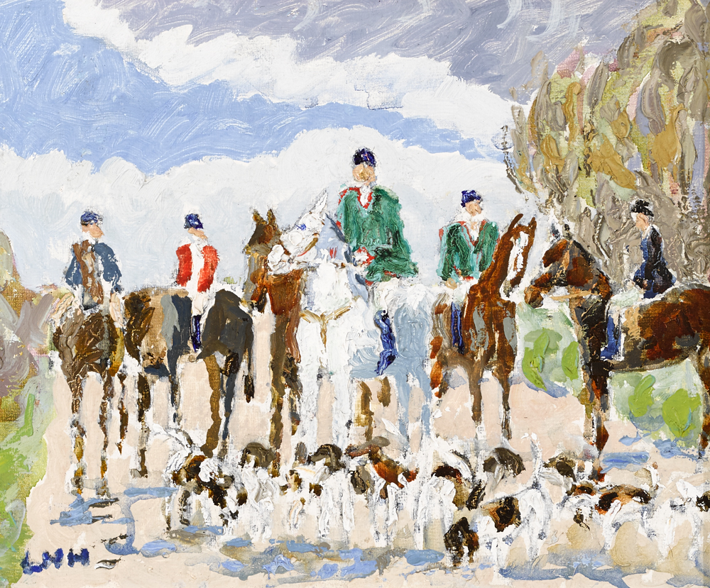 THE HUNT MEET by Letitia Marion Hamilton RHA (1878-1964) at Whyte's Auctions