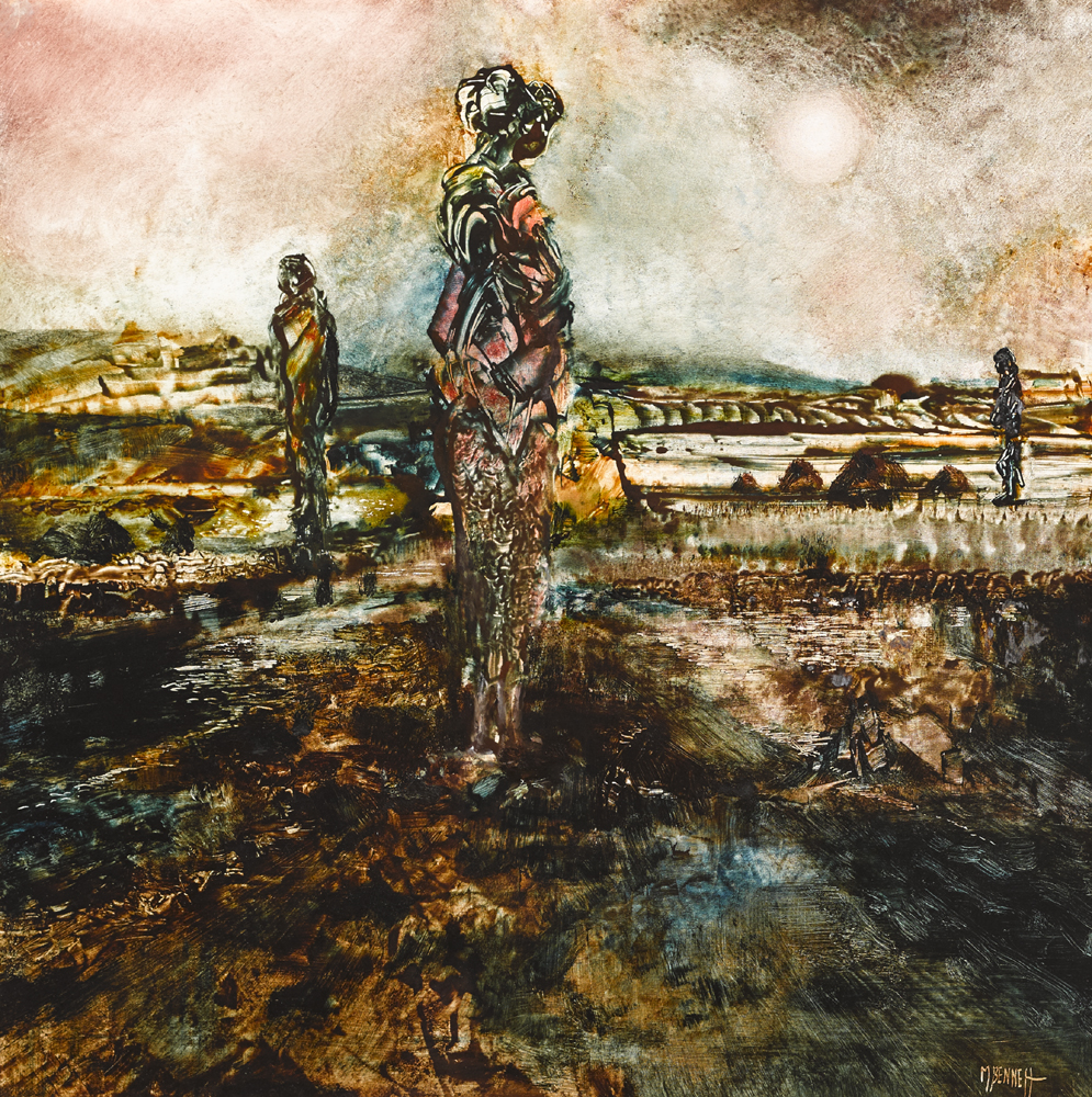 FIGURES IN THE BOG by Malcolm Bennett (b.1942) at Whyte's Auctions