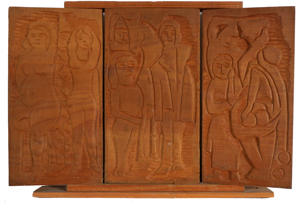 CARVING (TRYPTICH) by Markey Robinson (1918-1999) at Whyte's Auctions