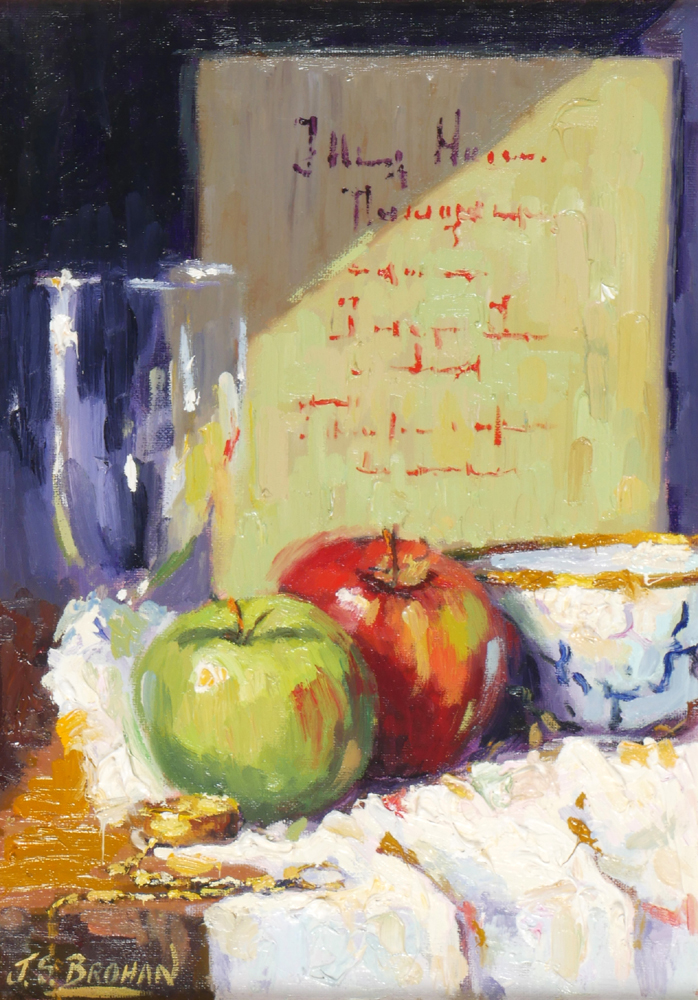STILL LIFE WITH APPLES by James S. Brohan (b.1952) at Whyte's Auctions
