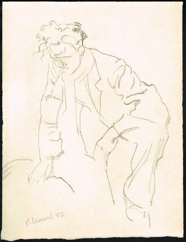 SKETCHES [MEN & WOMEN] (SET OF THREE) by Patrick Leonard HRHA (1918-2005) at Whyte's Auctions