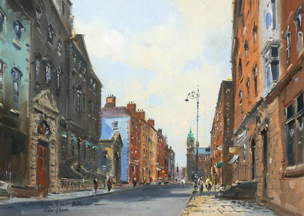 WILLIAM STREET SOUTH, DUBLIN by Colin Gibson sold for �380 at Whyte's Auctions