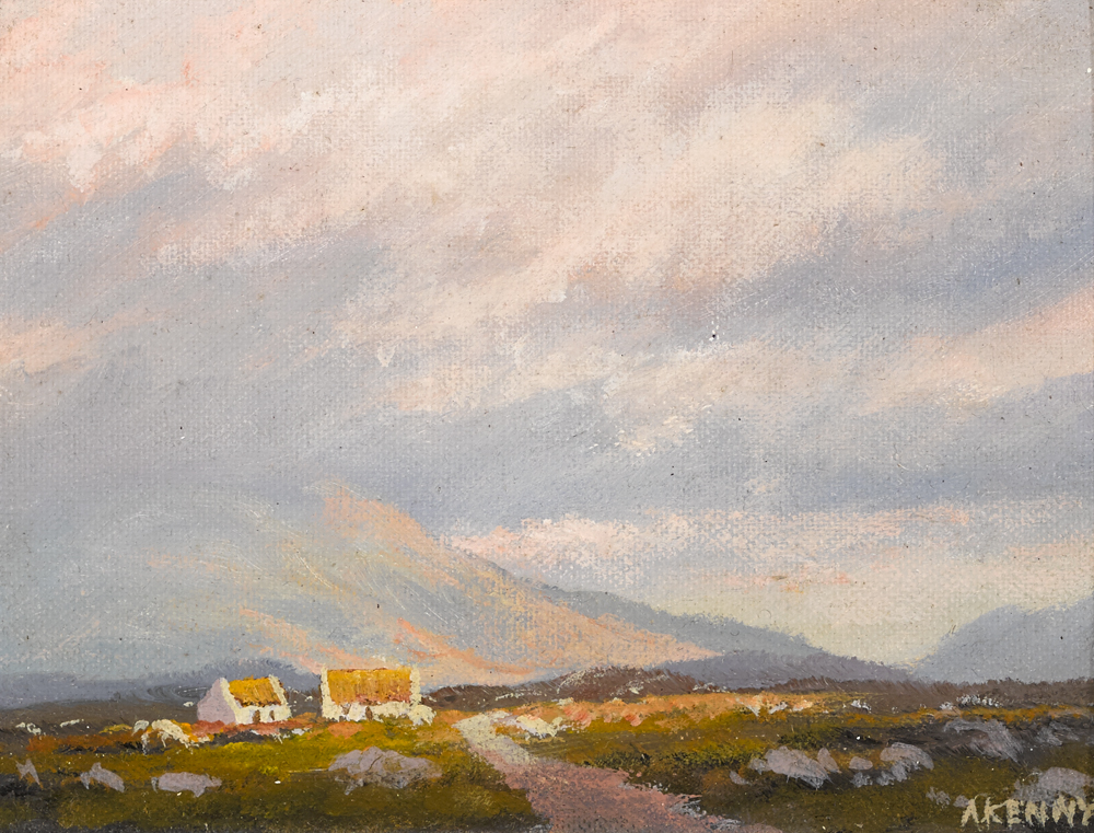 LANDSCAPE WITH COTTAGES by Alan Kenny sold for 240 at Whyte's Auctions