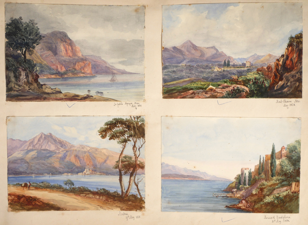 SCRAPBOOK OF ENGLISH AND FRENCH SCENES, 1857-1869 (SET OF FIFTY-SEVEN) by 19th Century English School  at Whyte's Auctions