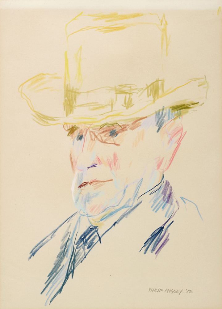 PORTRAIT OF JACK BUTLER YEATS, 1950 by Philip Moysey sold for �480 at Whyte's Auctions