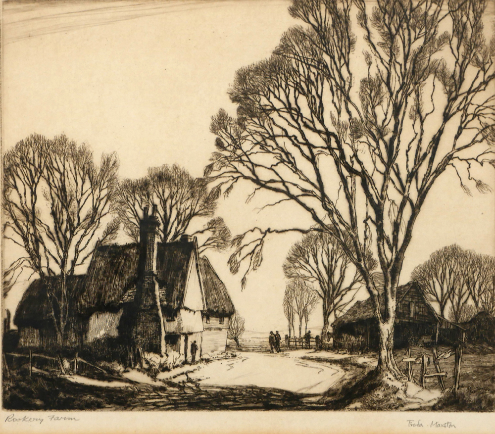 ROOKERY FARM, c.1936 by Freda Marston sold for �70 at Whyte's Auctions