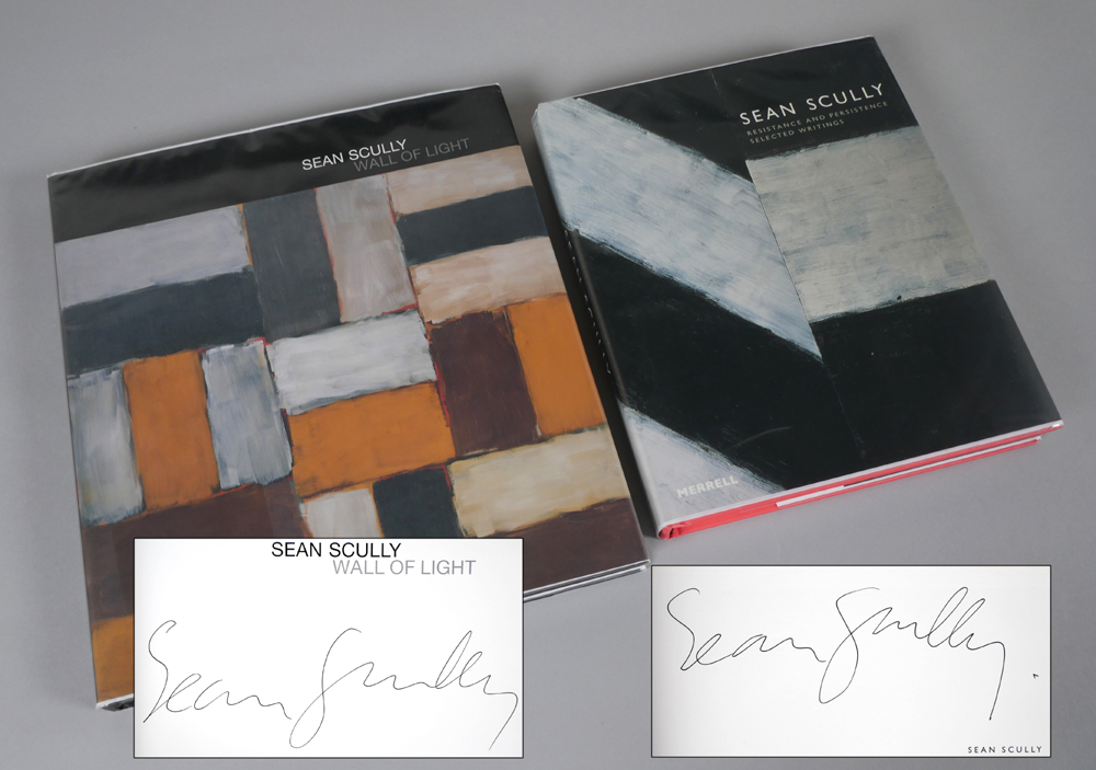 Sen Scully publications; Resistance and Persistence and Wall of Light, both signed by the artist at Whyte's Auctions
