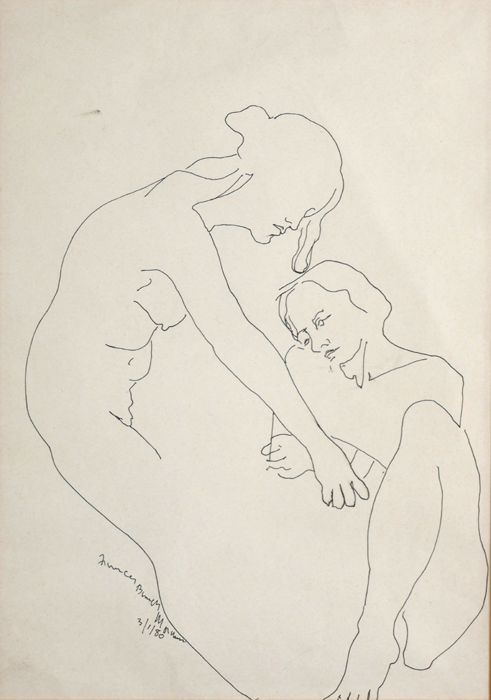 ARTIST AND MODEL, 1980 by Frances Bunch Moran (1928-2002) (1928-2002) at Whyte's Auctions