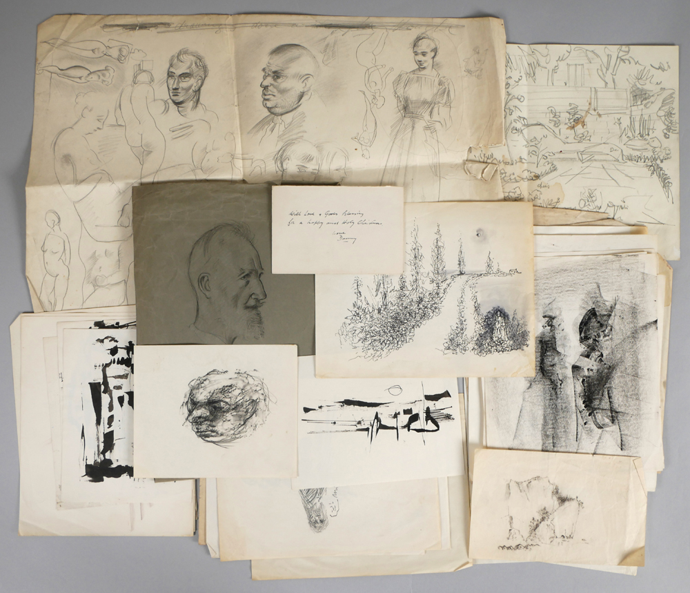 ARCHIVAL COLLECTION OF DRAWINGS AND SKETCHES by Daniel O'Neill (1920-1974) at Whyte's Auctions