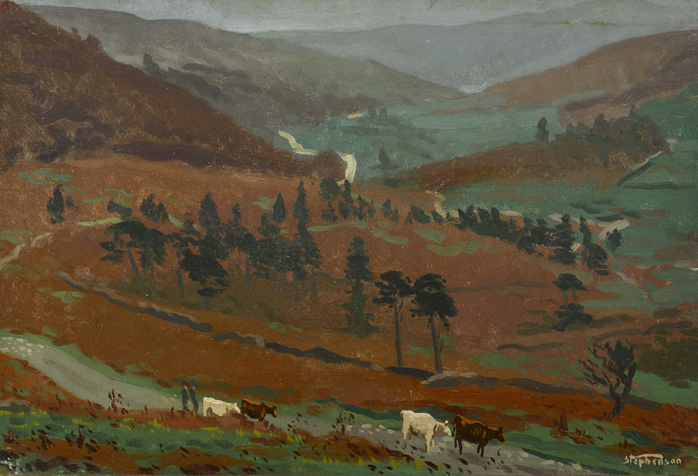 LOUGH DAN, COUNTY WICKLOW by Desmond Stephenson sold for 580 at Whyte's Auctions
