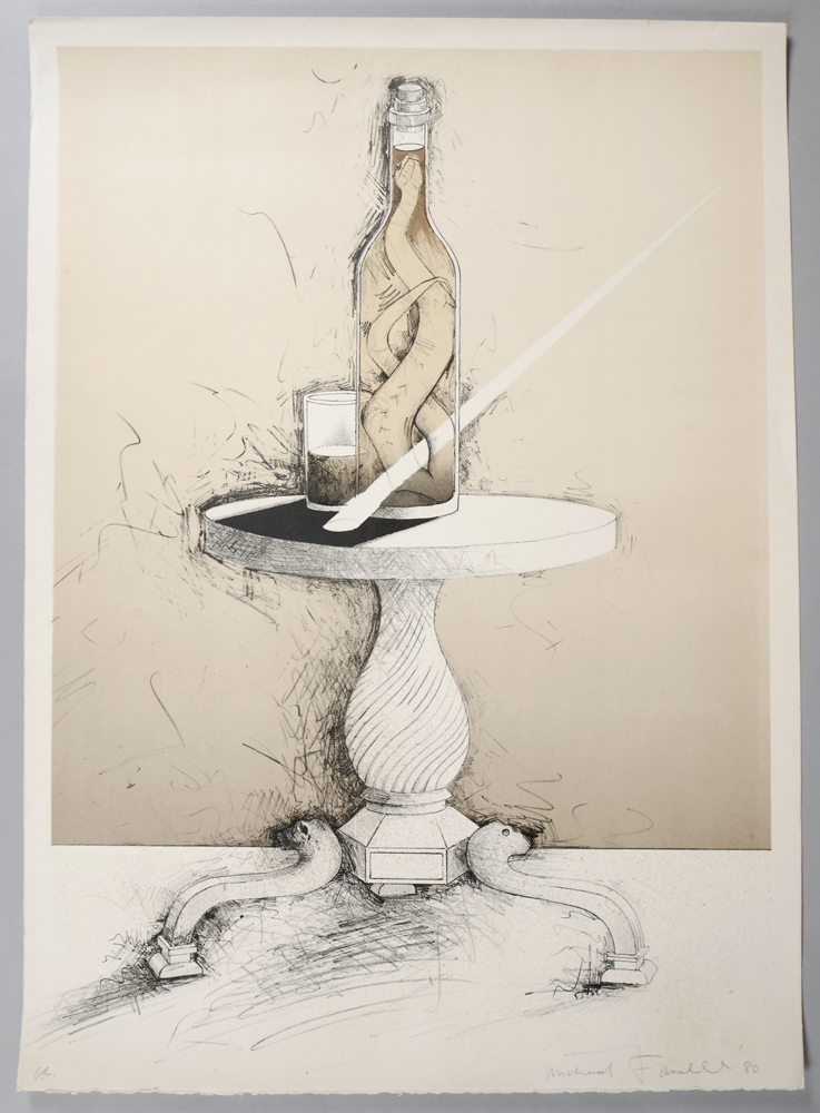 ALCOOL DE SERPENT, 1978 by Micheal Farrell (1940-2000) at Whyte's Auctions